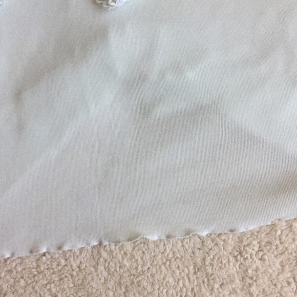 Vintage Floral Embroidered Knit Cardigan ThreeQuarter Sleeve Light Blue Sz Small - Picture 6 of 13